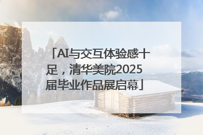 AI与交互体验感十足，清华美院2025届毕业作品展启幕
