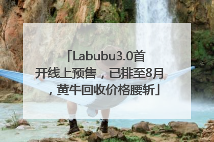 Labubu3.0首开线上预售，已排至8月，黄牛回收价格腰斩